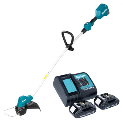 Image de Makita DUR 189 SY2 Coupe-bordures sans fil 18 V 300 mm Brushless + 2x batterie 1,5 Ah + chargeur