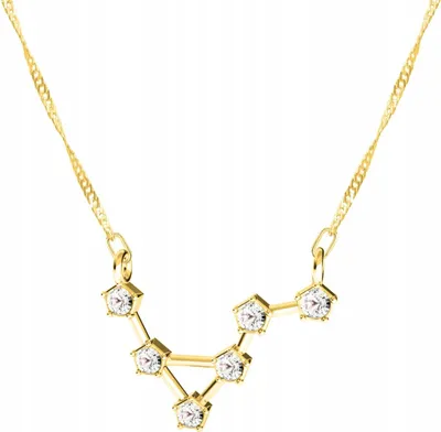 Produktbild von Zodiac Halskette Wassermann Goldbeschichtet 925 Silber