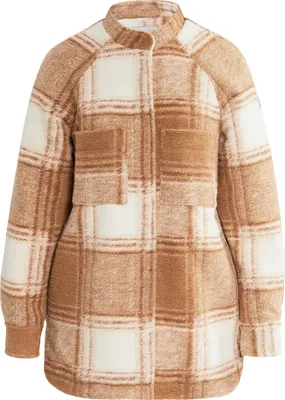 Produktbild von RISA damen übergangsjacke aus wolle - kariert beige braun, XL