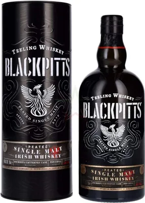 Produktbild von Teeling Whiskey BLACKPITTS PEATED Single Malt Irish Whiskey in Tinbox 46 %  0,70 lt.