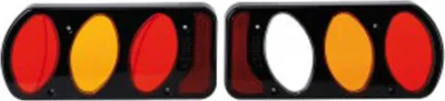 Image de Peruzzo Verre de feu arrière (plastique) set re+li pour support d'attelage Peruzzo Pure Instink, rouge/orange/blanc (1 set)
