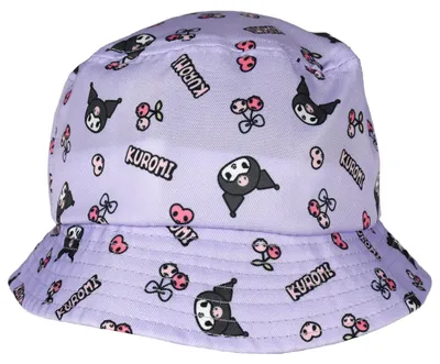 Produktbild von Hello Kitty Fischerhut für Mädchen - Kuromi Kinder Bucket Hat Sonnenhut Anglerhut Lila