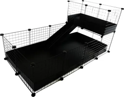 Produktbild von C&C Treppenmodul Etage 4x2 Loft2x1 Rampe schwarz