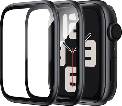 Obrázok produktu pre Ochranná fólia Apple Watch SE/6/5/4 44mm [titánový rám] pancierová fólia 2 kusy