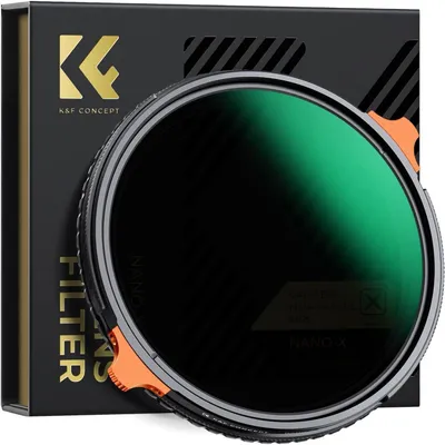 Immagine prodotto di Filtro ND e CPL variabile da 55mm, 2-in-1: filtro ND4-ND64 e polarizzatore