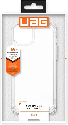 Produktbild von Urban Armor Gear 114313114343, Cover, Apple, iPhone 15, 15,5 cm (6.1"), Transparent