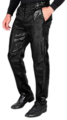 Immagine prodotto di Pantaloni Paillettes Uomo Nero M