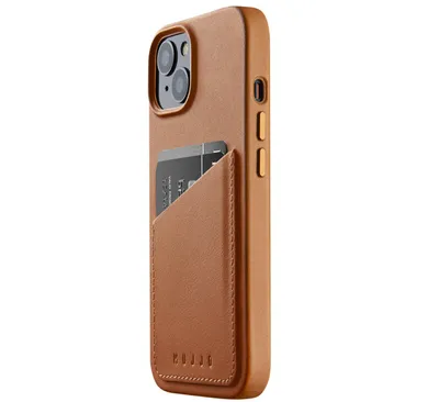 Immagine prodotto di Mujjo custodia in pelle portafoglio iPhone 14 / 15 marrone