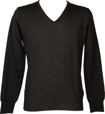 Obrázek produktu pro Pánský svetr RAGNO s výstřihem do V a dlouhými rukávy, z čisté extra jemné merino vlny, č. výrobku U545M2, vyrobeno v Itálii, velikost 56, 100 % vlna