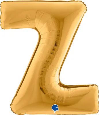 Image de Ballon gonflable lettre Z doré 102 cm