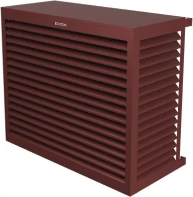 Produktbild von DECOCLIM Aluminium Schutzgehäuse RAL8012 Größe L, Innenmaße: H 950 x W 1100 x D 550-700 mm (Tiefe anpassbar)