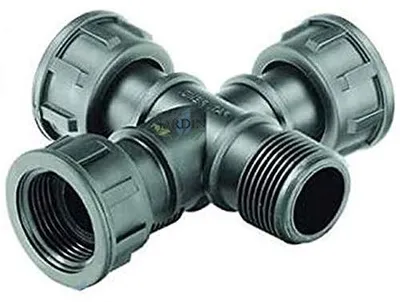 Bewässerung Kreuzstück 1" AG x IG x IG für Ventile