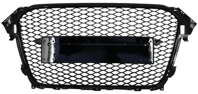 Produktbild von Kühlergrill für AUDI A4 B8 MOPF 12-15 RS Look Glänzend Schwarz PDC Abdeckungen.