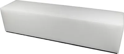 Produktbild von Pouf Apecchio, Mehrzwecksessel, Sitzsack, Hockerhocker, Italy, 180x40 h42 cm, Weiß