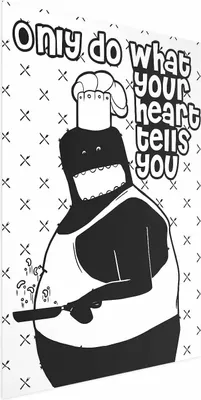 Produktbild von Posterpapier Poster - Only Do What Your Heart Tells You 60x90 cm Text n-A-0733-ao-a