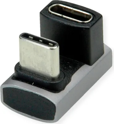 Produktbild von ROLINE USB4 Gen 3x2 Adapter Typ C ST/BU, Aluminium, 360°, breit, silberfarben