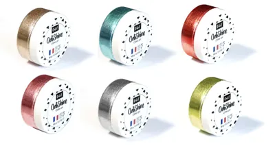Glittergel-Set, 6 Farben, wasserbasiert, für alle Untergründe