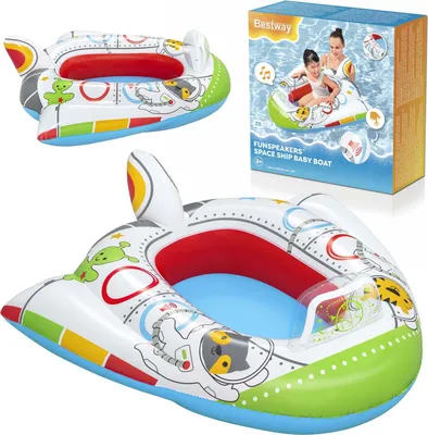 Produktbild von Bestway® Funspeakers™ Kinder-Schlauchboot Raumschiff 104 x 99 cm