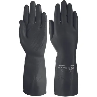 Immagine prodotto di Guanti Ansell AlphaTec Nero - Taglia XL (9,5)