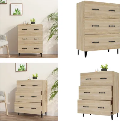 Obrázek produktu pro vidaXL Příborník Sonoma dub 69,5x34x90 cm materiál na bázi dřeva - Příborník - Příborníky - Skříňka - Úložná skříňka