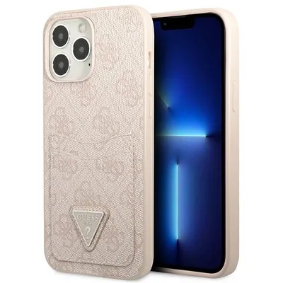 Immagine prodotto di Guess Guhcp13Lp4Tpp Iphone 13 Pro / 13 6.1 Rosa / Rosa Custodia rigida 4G Triangolo Logo Cardslot