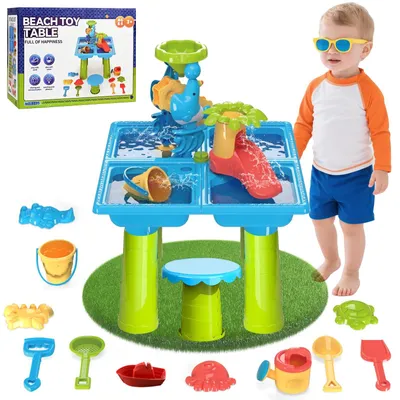 Produktbild von Wasserspieltisch, 1 Stück, für den Außenbereich, Sand- und Wasserspieltisch für Kinder