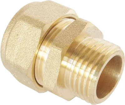 Productafbeelding van Verbindingsstuk - Mannelijke connector - Waterleiding aanleggen - Eenvoudig te monteren - Ø20 mm - Grijs
