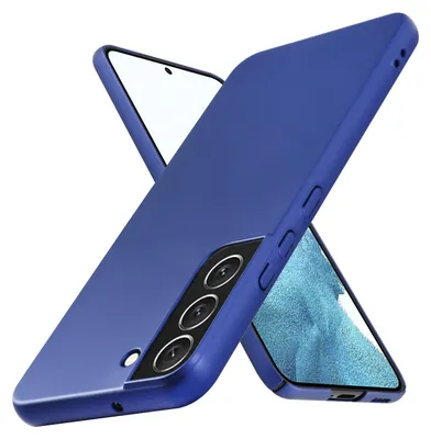 Produktbild von Cadorabo Hülle für Samsung Galaxy S22 PLUS Schutzhülle in Blau Hard Case Handy Hülle Etui