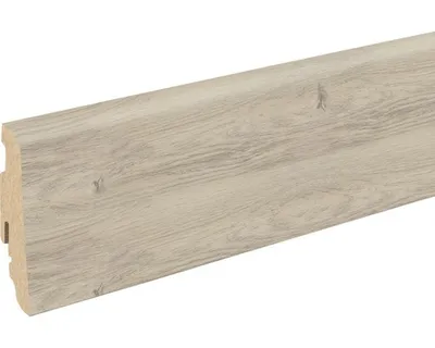 Produktbild von SKANDOR Sockelleiste MDF FU60L foliert Eiche Calais 2400 x 58 x 19 mm