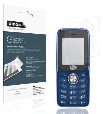 Produktbild von 2x Schutzfolie für Itel IT2165C matt - Anti-Shock 9H Folie dipos Glass Kunststoffglas