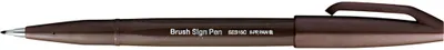 Produktbild von PentelArts Faserschreiber Brush Sign Pen SES15 dunkelbraun