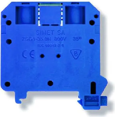 Produktbild von 2-adriger Schienenverbinder 35 blau