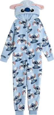 Immagine prodotto di Lilo & Stitch - Pigiama tutto in uno per bambine NS9014 (128) (blu)