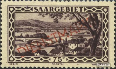 Produktbild von Briefmarken Saarland 1929 Mi D30a mit Falz Landschaften