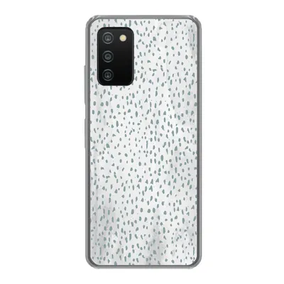 Produktbild von MuchoWow® Handyhülle Schutzhülle Hülle für Samsung Galaxy A03s Polka dots - Marmor - Weiß Silikon Softcase Handy Hülle - Schutz