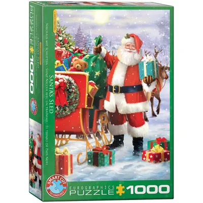 Produktbild von EUROGRAPHICS Weihnachtsmann-Schlitten Puzzle 1000 Teile
