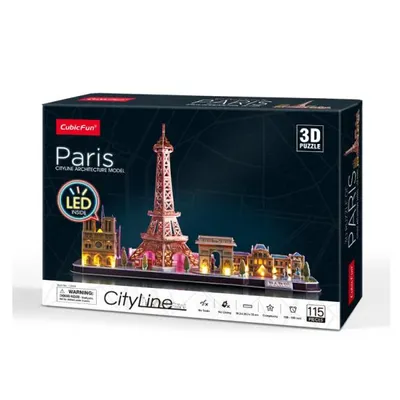 Obrázok produktu pre CubicFun Paris LED, 115 kusov, Budovy, 10 rok / roky