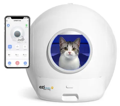 Image de Litière robot autonettoyante 60l 55db blanc - E.ziclean - CATBOTK10I - catbot