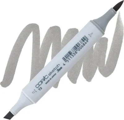 Image de COPIC Sketch double face Pinceau & Ciseau, T3 Toner gris 3