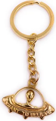 Image de Onwomania Porte-clés Je veux y croire Argent Métal Pendentif Charm
