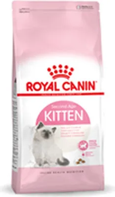 A bag of Royal Canin Feline Kitten food.