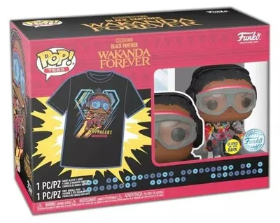 Zdjęcie produktu dla T-shirt i figurka Black Panther Ironheart Funko Pop