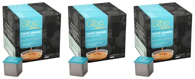 Produktbild von Tchibo Qbo Caffè Grande Kirinyaga Baya Premium Kaffeekapseln, 81 Stück - 3x27 Kapseln (Caffè Grande, Intensität 3/10, fruchtig), nachhaltig & aus 70% nachwachsenden Rohstoffen¹