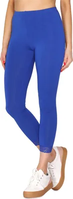 Produktbild von Merry Style Damen 7/8 Leggings mit Spitze MS10-342(Kobalt,L)