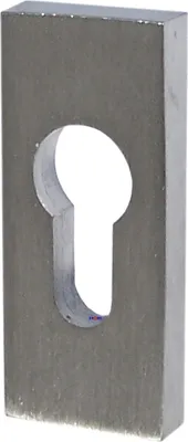 Produktbild von Edelstahl V2A Schutzrosette SR-5240 Rechteck Profilzylinder Schieberosette