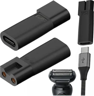 Zdjęcie produktu dla Adapter do ładowania golarek Braun typu C 5V YC-02, czarny