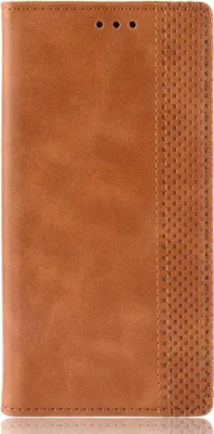 Produktbild von Motorola Moto G 5G Hülle - Coverup Vintage Style Klapphülle - Braun