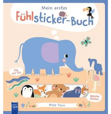 Zdjęcie produktu dla Mein erstes Fühlsticker-Buch - Wilde Tiere