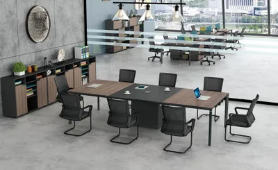 Productafbeelding van Conferentietafel, kantoorkabelgoot, netwerktabellen, vergadertafel, vergaderruimte, meubilair
