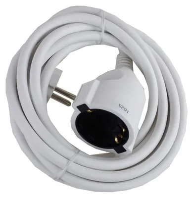 Produktbild von Verlängerungskabel 3m weiß Stromkabel Elektrokabel Kabelrolle Kabel